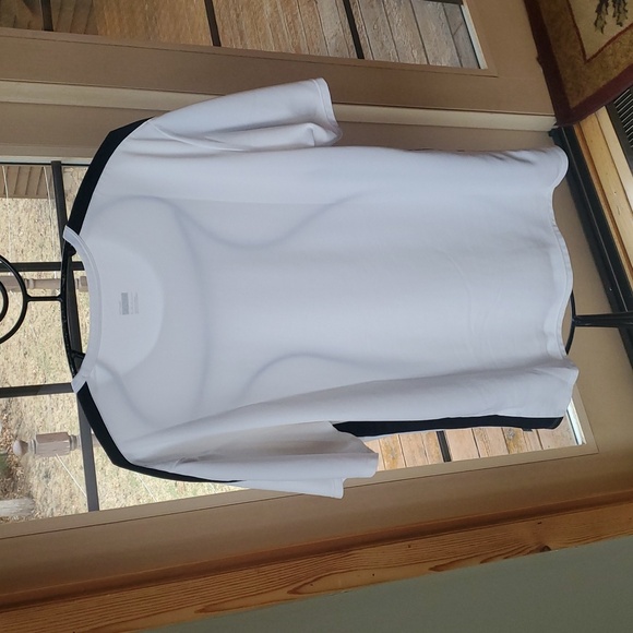 Nike DRI-FIT Running White & Black Sz. L Shirt - Picture 6 of 13
